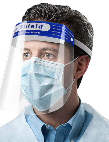 protect the facial area while acting as a shield against splashes in the work environment